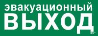 Этикетка самоклеящаяся 350х130мм "Эвакуационный выход" IEK LPC10-1-35-13-EVV