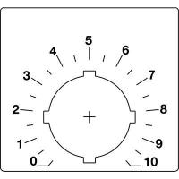 Шильдик для потенциометра (со шкалой) ABB SK615562-88