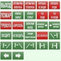 Оповещатель охранно-пожарный световой (табло) БЛИК-С-12 "Газ! Уходи!"