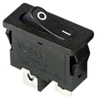Выключатель клавишный 250В 6А (2с) ON-OFF черн. Mini (RWB-103; SC-766; MRS-101-5) Rexant 36-2050