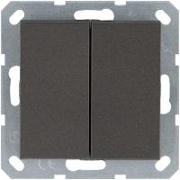 Кнопка 2-кл. 10А IP20 с переключающим контактом механизм мокко Jasmart G3020Z
