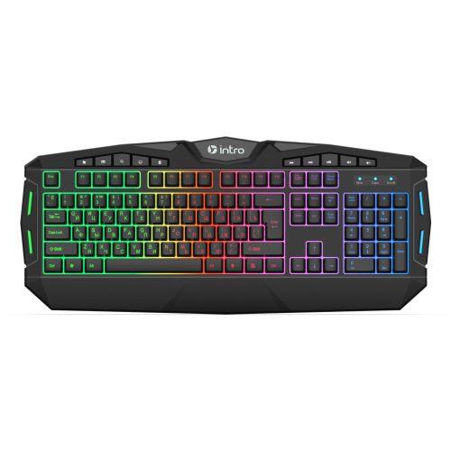 Комплект клавиатура и мышь GXZ990 игровой 1200-3600dpi + коврик + гарнитура черн. Intro Б0060195