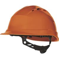 Каска защитная QUARTZ UP IV с вентил. с храповым механизмом оранж. Delta Plus QUARUP4OR