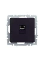 Розетка компьютерная СП RJ45 кат.5E BRITE РК10-БрЧ механизм черн. IEK BR-K10-1-K02