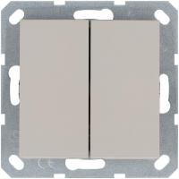 Кнопка 2-кл. 10А IP20 с переключающим контактом механизм тауп Jasmart G3020T