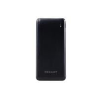 Устройство зарядное портативное Power Bank (аккумуляторная батарея) 10000мА.ч с Quick Charge и Power Delivery черн. Rexant 30-2051