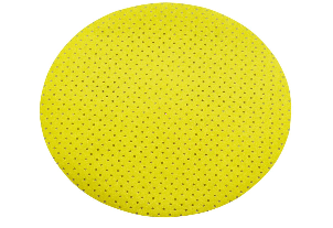 Круг на липучке ф225 мм перфорированный э.корунд желтый зернистость P 80, 100, 120, 150, 180, 220