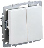 Выключатель проходной 2-кл. СП BRITE ВС10-2-6-БрЖ 10А механизм жемчуж. IEK BR-V22-0-10-K36