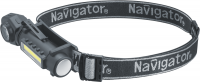 Фонарь аккумуляторный налобный 95 550 NPT-CP34-ACCU 3в1 1LED 3Вт+1СОВ 3Вт Li-ion 3.7В пластик Navigator 95550