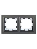 Рамка 2-м IP44 BRITE РУ-2-БрС-44 сталь IEK BR-M22-44-K46