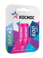 Аккумулятор R03 Ni-MH 600мА.ч (блист.2шт) Космос KOCR03NIMH(600MAH)