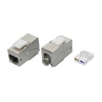 Модуль Keystone RJ45 CAT6A экранир. 90град. (форм-фактор S19) серебр. DKC RNK6AF90TL