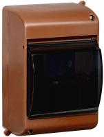 Бокс КМПн 2/4 для 4-х авт.выкл. прозр. крышка дуб IEK MKP42-N-04-30-12-D