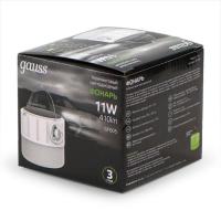 Фонарь аккумуляторный кемпинговый GFL005 11Вт 410лм Li-ion 1200мА.ч Solar LED GAUSS GF005