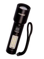 Фонарь ручной аккум. 10Вт LaserLED/широк.cвет/Li-ion 1200мА.ч алюм. КОСМОС (KOC134Lit)