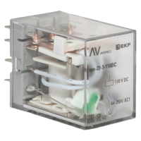 Реле промежуточное RPA 22/3 6A 110В DC AVERES EKF rpa-22-3-110DC