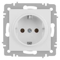 Розетка 1-м СП Accent 6-202-01М 16А IP20 250В 2P+E Schuko бел. матов. Intro Б0063681