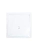 Кнопка звонка СП ZIMA IP20 безвинт. зажим бел. LEZARD 704-0288-103QC