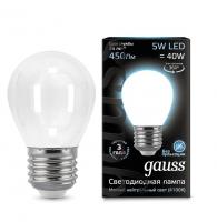 Лампа светодиодная Black Filament Шар E27 5Вт 4100К OPAL Gauss 105202205