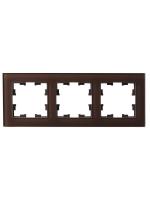 Рамка 3-м BRITE РУ-3-2-БрТБ стекло темн. бронза IEK BR-M32-G-K45