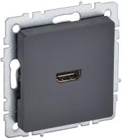 Розетка СП BRITE HDMI РHDMI-0-БрГ механизм графит IEK BR-H10-K53