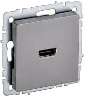 Розетка СП BRITE HDMI РHDMI-0-БрС механизм сталь IEK BR-H10-K46