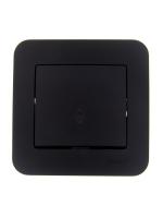 Кнопка звонка 1-кл.СП ASTI 10А IP20 в сборе черн. бархат LEZARD 7081-4242-103