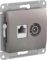 Механизм розетки компьютерной + TV 2-м Glossa RJ45 кат.5E + TV платина SchE GSL001289