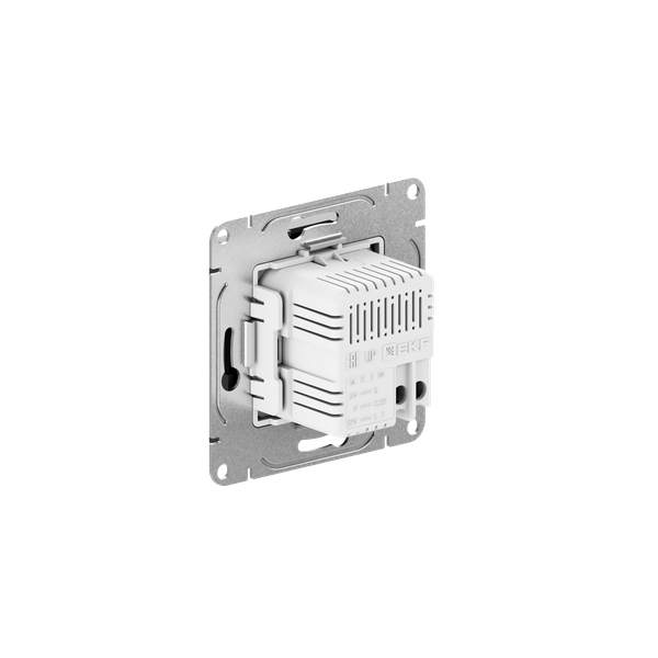 Розетка СП Эпика USB-С быстрая механизм черн. EKF UP1-SOB-USBCF