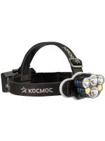 Фонарь налобный 2х4Вт T6 2х2Вт XPE 2x2Вт COB /Li-ion 2х1200мА.ч ABS пластик КОСМОС (KOC852Lit)