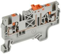 Колодка клеммная CP-DT измерит. нож. разм. 2.5кв.мм сер. IEK YCT25-04-K03-002