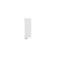 Стальной вертикальный радиатор отопления Warmmet Luxe 60V длина 750 мм секций 6 цвет белый  тип подключения: нижнее левое
