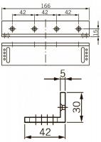 Крепление L-образ. L-кронштейн для EMC 400 AH dormakaba 269896