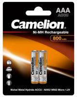 Аккумулятор R03 NI-MN 800мА.ч BP-2 (блист.2шт) Camelion 3674