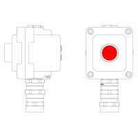 Пост управления взрывонепроницаемый из алюминия LCSD-01-B-MB-P1R(11)x1-PBMB-KA2MHK DKC LCSD21000007