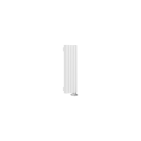 Стальной вертикальный радиатор отопления Warmmet Luxe 60V длина 750 мм секций 5 цвет белый  тип подключения: нижнее правое