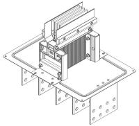 Секция фланцевая Тип2 630А Al 3L+N+PER НК IP55 тран. IEK LB-0630A4-25-F-F2