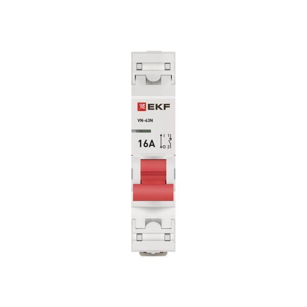 Выключатель нагрузки 1п 16А ВН-63N PROxima EKF S63116