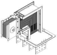 Секция фланцевая вверх Тип2 630А Al 3L+N+1/2PE НК IP55 тран. IEK LB-0630A5-25-F-FU2