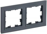 Рамка 2-м BRITE РУ-2-БрГ графит IEK BR-M22-K53