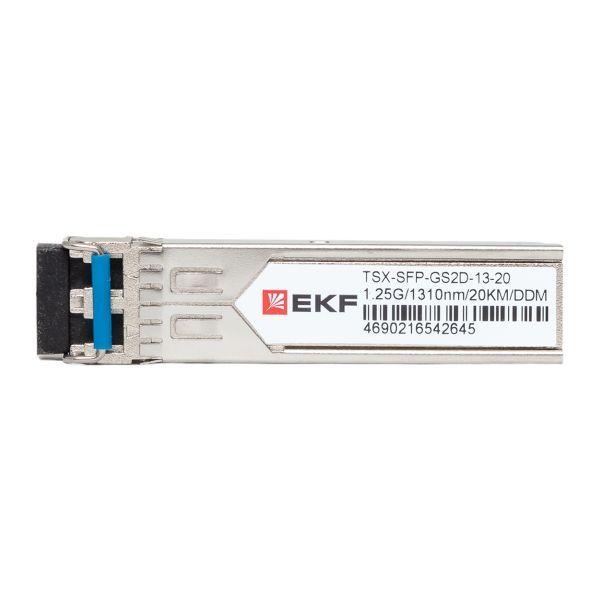 Модуль SFP 1.25Гб двойн. одномодовое оптоволокно 1310нм дальность 20км TSX EKF TSX-SFP-GS2D-13-20