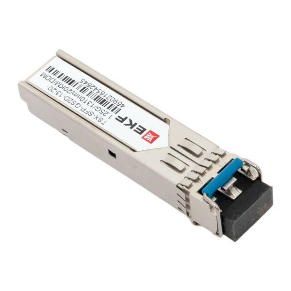 Модуль SFP 1.25Гб двойн. одномодовое оптоволокно 1310нм дальность 20км TSX EKF TSX-SFP-GS2D-13-20