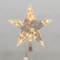 Фигура светодиодная "Звезда" 22см LED тепл. бел. 230В IP20 на елку постоян. свечение Neon-Night 501-006