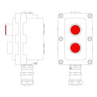 Пост управления взрывонепроницаемый из алюминия LCSD-02-B-MC-L1R(220)x1-P1R(11)x1-PCMB-KAEPM3MHK-20 DKC LCSD21000094