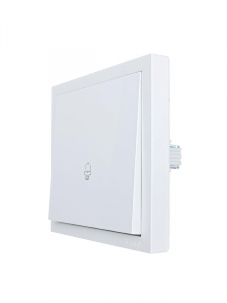 Кнопка звонка СП ZIMA IP20 безвинт. зажим бел. LEZARD 704-0288-103QC