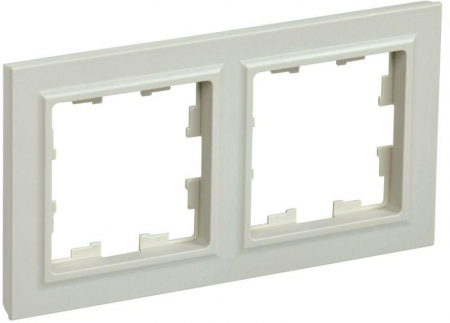 Рамка 2-м BRITE РУ-2-БрКр беж. IEK BR-M22-K10