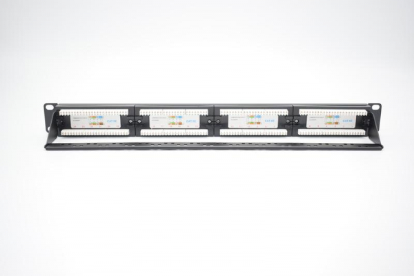 Патч-панель 19 1U кат.5E неэкранир. 24 порта RJ45 Dual IDC с задним кабельным организатором TOKOV ELECTRIC TKE-PP-5E-1U-24P-UTP-CO