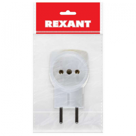 Евротройник электрический без заземл. 220В 6A-10A (инд. упак.) Rexant 11-1068