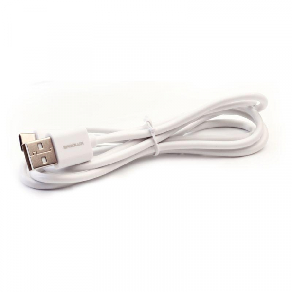 Кабель USB-Type C 3А 1.2м зарядка + передача данных бел. (коробка) ERGOLUX 15095