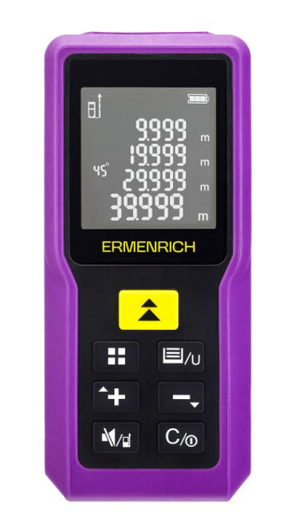 Рулетка лазерная Reel PRO GM100 фиолет. Ermenrich 85313